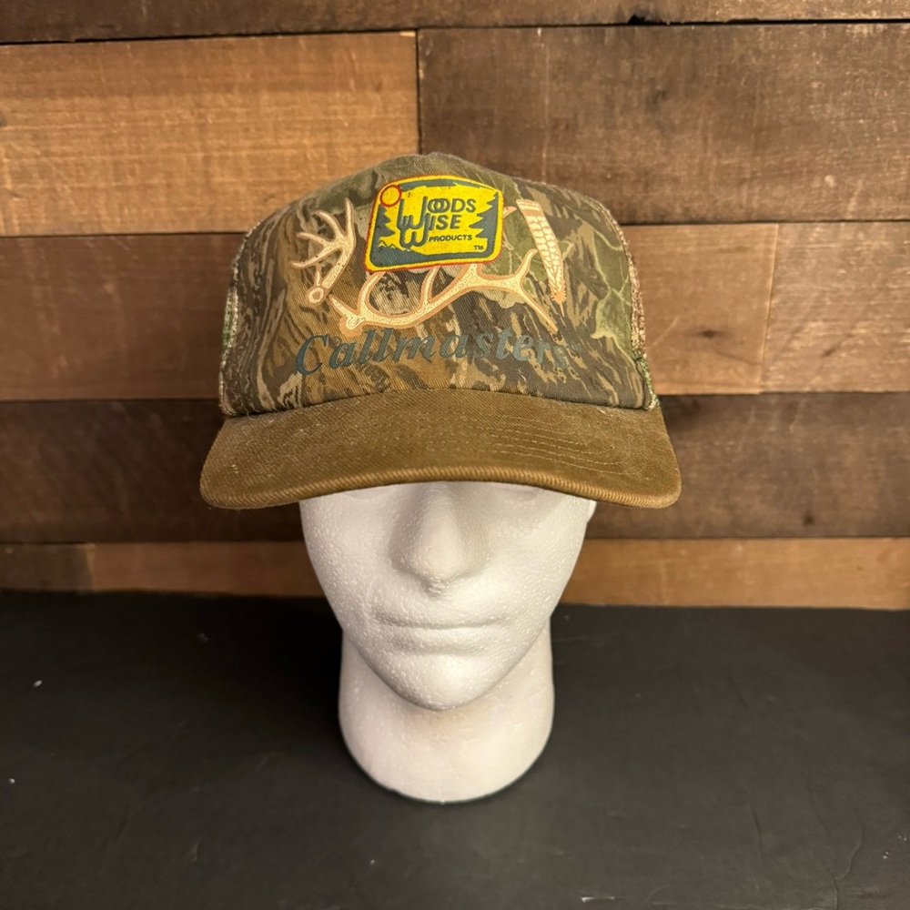 vintage woodwise callmasters camo hat 80s Distressed‎ Made In USA